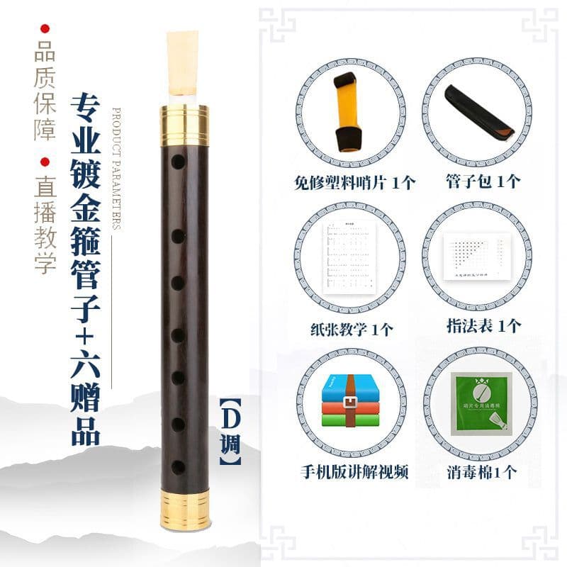 [D tune] professional gold-plated hoop pipe +6 gifts