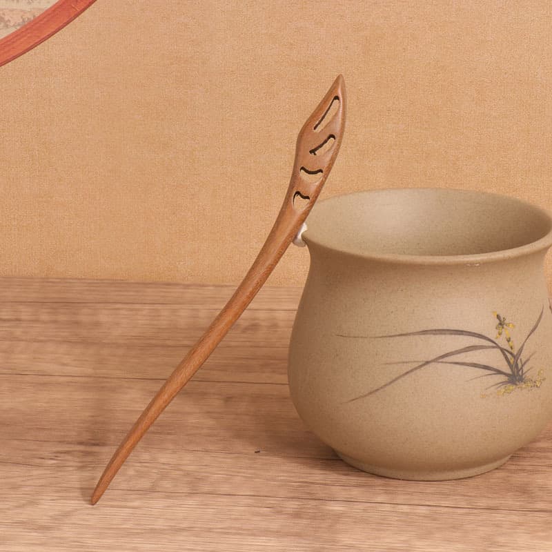 (18cm) new green sandalwood - feather