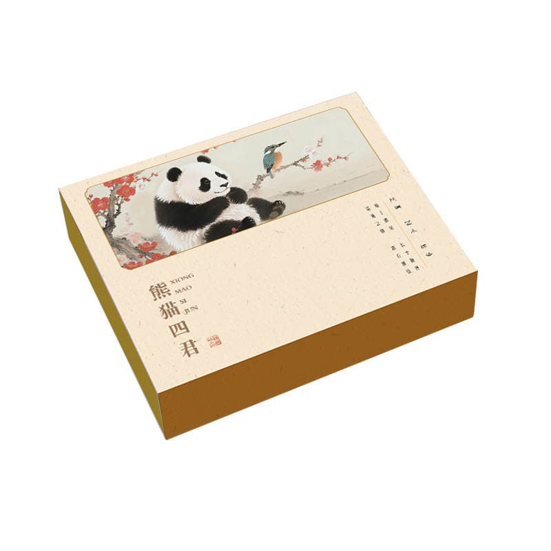 Qadağan olunmuş Şəhər Panda ipək altlığı, Çin üslubunda suvenir 4