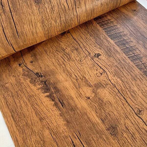 Cross-border shein explosions retro wood grain wallpaper self-adhesive home decoration building materials TV background wall PVC wallpaper