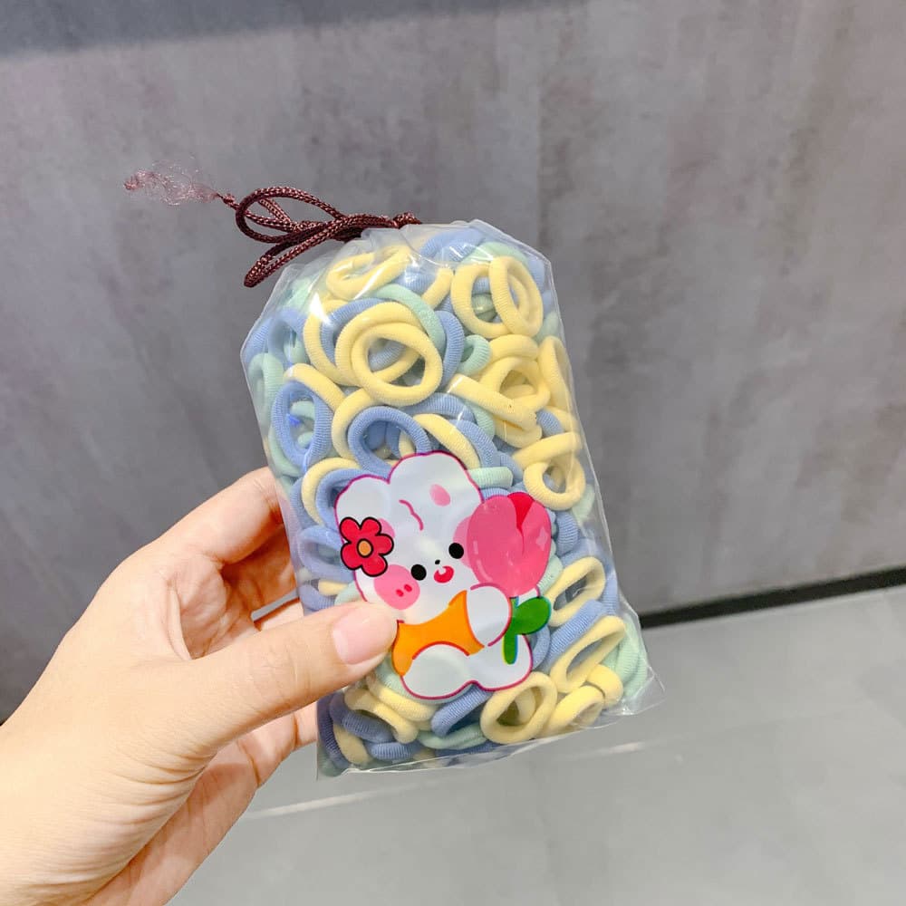 Sea salt blue 200 pieces [cartoon drawstring bag]