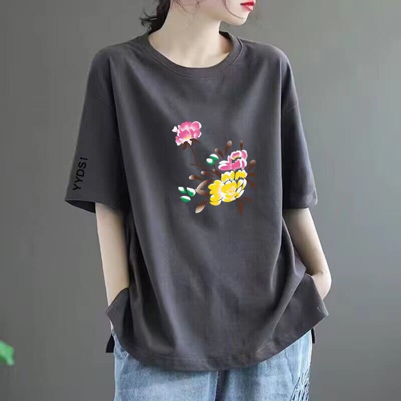 50 dark grey black sleeve [medium] carnation