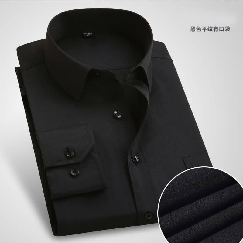 Black Plain Long Sleeve