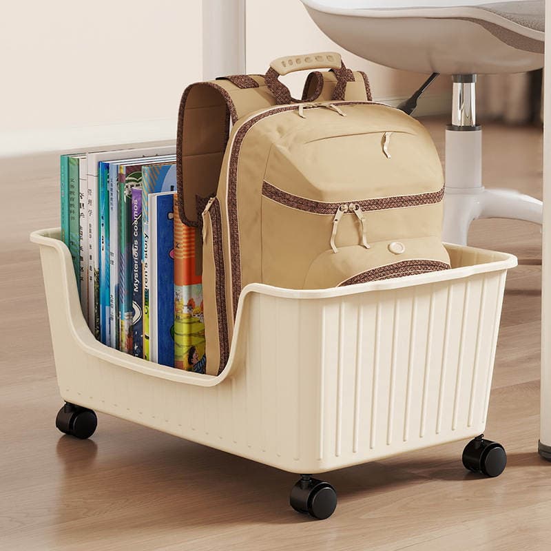 Storage Box for Students to Store Books, Book Box with Wheels, Movable Book Storage Box, Dormitory Bag Storage Box 1
