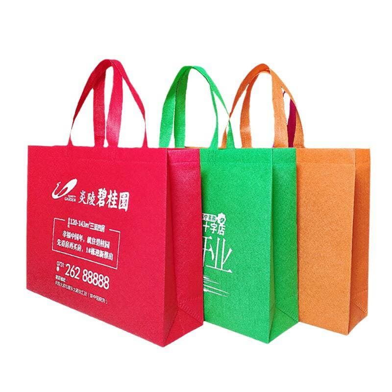 in stock non-woven bag custom film advertising shopping environmentally friendly portable hot pressing three-dimensional bag custom printable logo 5