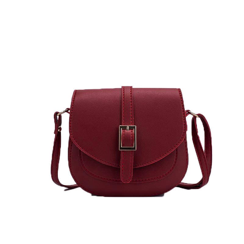 Simple Metal Buckle Flap Adjustable Shoulder Strap Crossbody Bag, Versatile and Stylish 2026 Commuter Women's Bag, Fashionable Saddle Bag 5