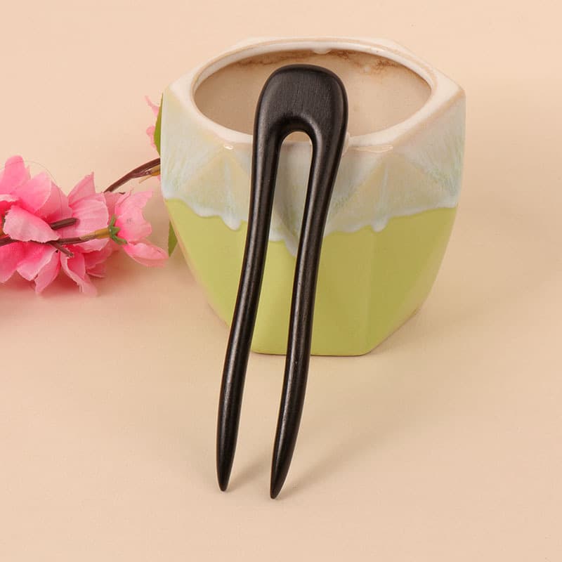 Ebony hairpin---06 style (length 13cm)