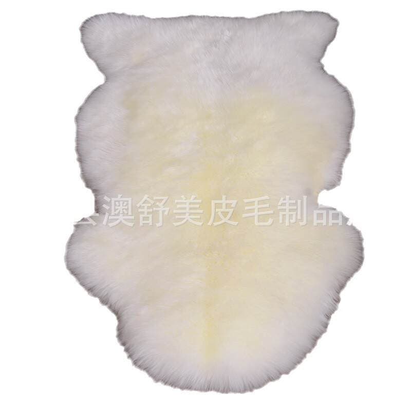 Australian Whole Goatskin Pure Wool Sofa Cushion Chair Cushion Fur Integrated Wool Blanket Living Room Bedroom Carpet Cushion 5