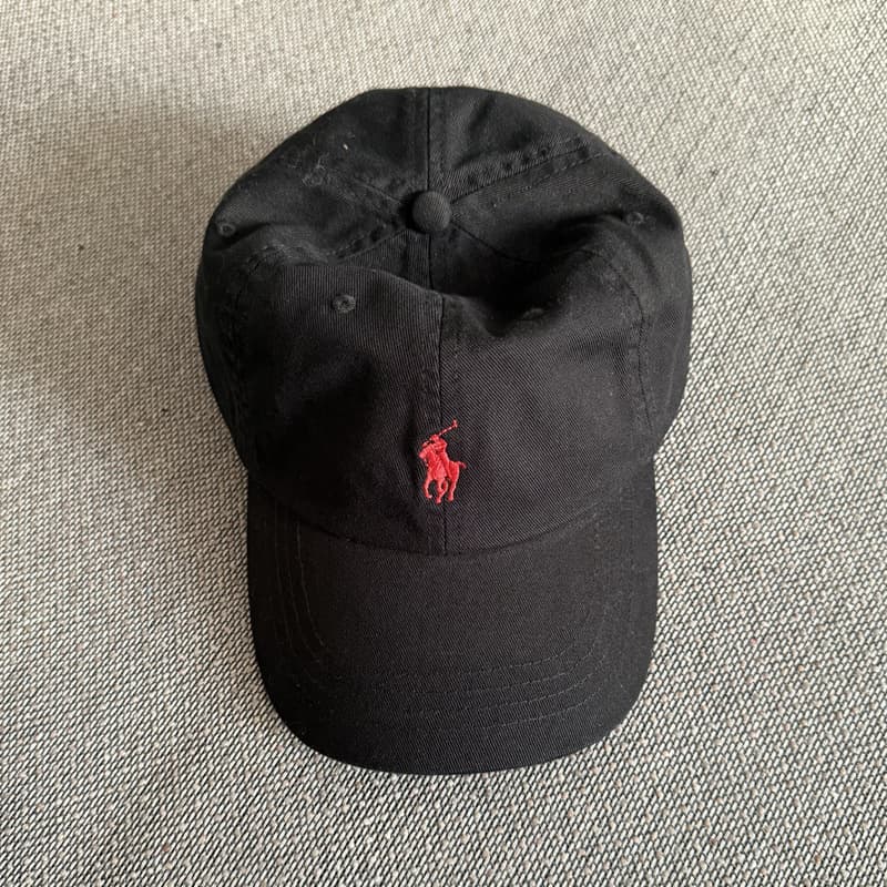 Black with red label