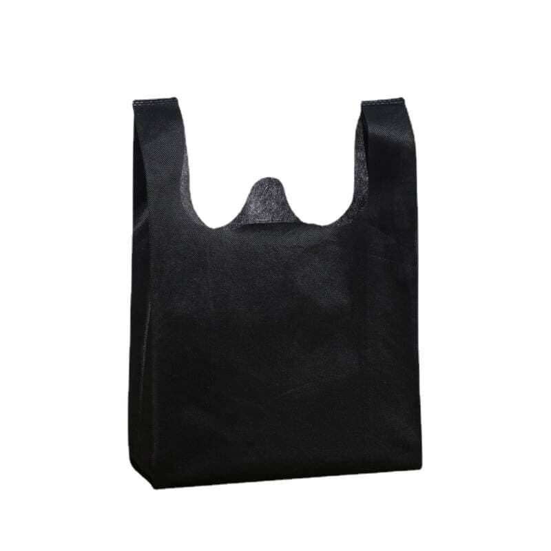 In-Stock Non-Woven Fabric Vest Bags, Thickened Eco-Friendly Supermarket Shopping Tote Bags, Foldable Promotional Hand-Held Bags, Customizable 5