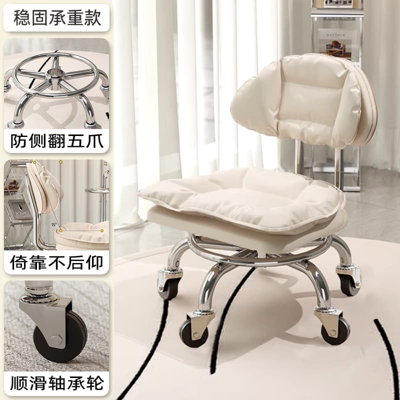 Electroplated five claws: small white clouds [with] smooth bearing wheels