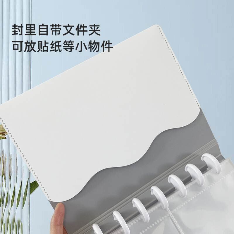 Ringnote Loose-Leaf Card Album 3inch / 3.5inch Small Card Storage Album 4-Slot 9-Slot Polaroid Album Card Collection Album 4