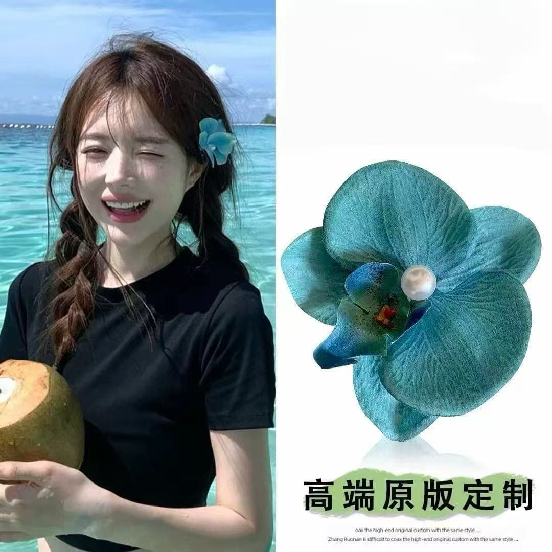5081 phalaenopsis - embossed, hole blue