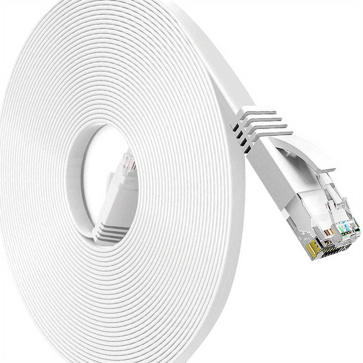 Məişət Gigabit Cat6E Yastı Şəbəkə Kabeli, Oksigensiz Mis, Router Qoşulması üçün 5