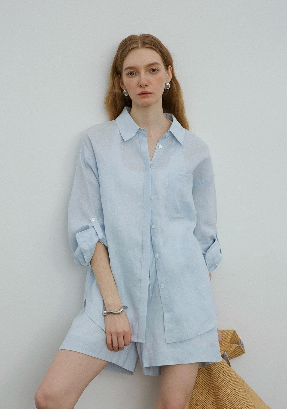 Light blue shirt
