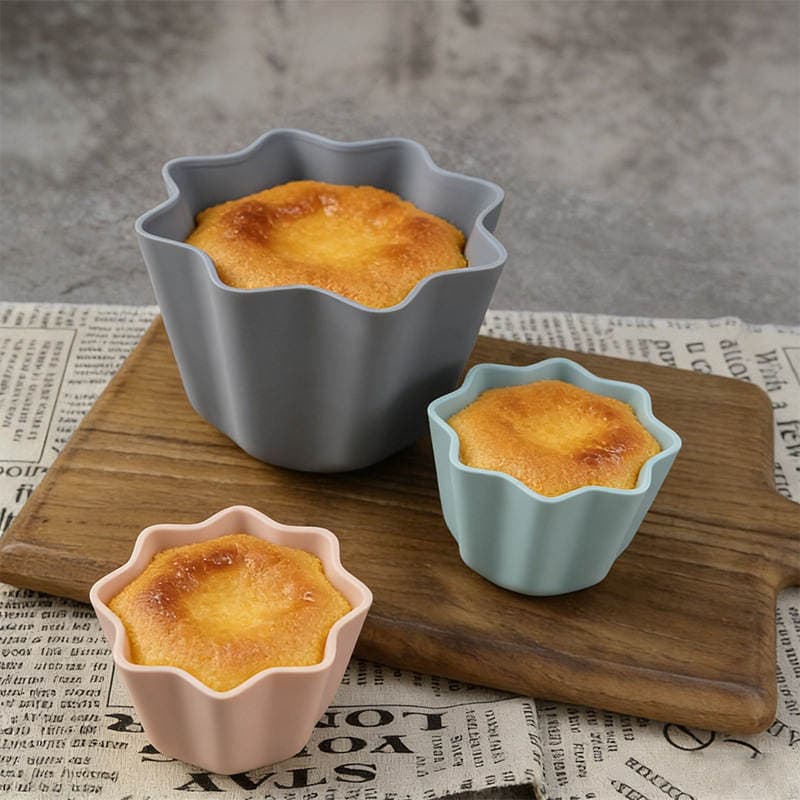 Factory Direct Sale Mini Cake Mold, Canelé Single Cup Cake Mold, Carbon Steel Non-Stick Chrysanthemum Cup Baking Tray 4