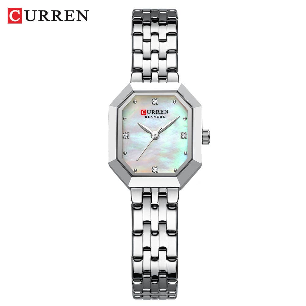 Curren 9108 Yeni Dəbli Qadın Saatı, Sədəf Səthli, Zərif və Rəngli 4