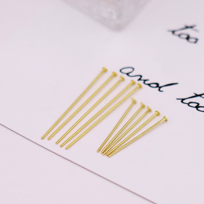14K genuine gold T-pin