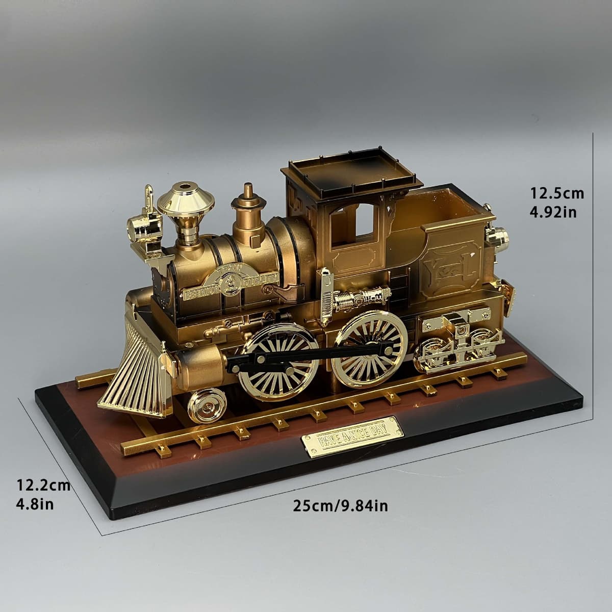 Brown locomotive music box 2029 [490g]