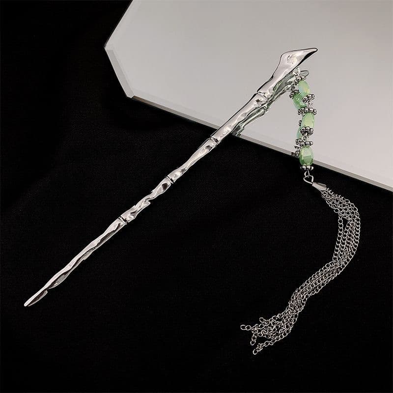 217# long green pendant hairpin
