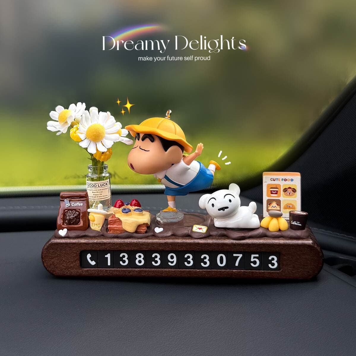 Şirin Crayon Shin-Chan avtomobil müvəqqəti parkinq nömrə nişanı 2