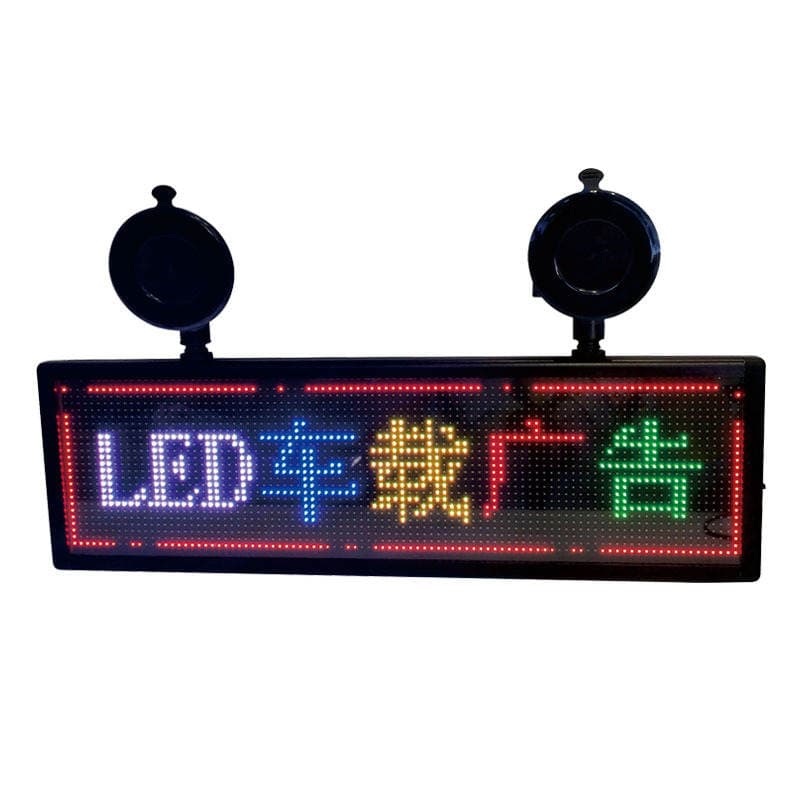 Cross-Border New Led Car Screen Mobile Phone Large Screen Modified Suction Cup Led Moving Word Car Rear Window Display 5