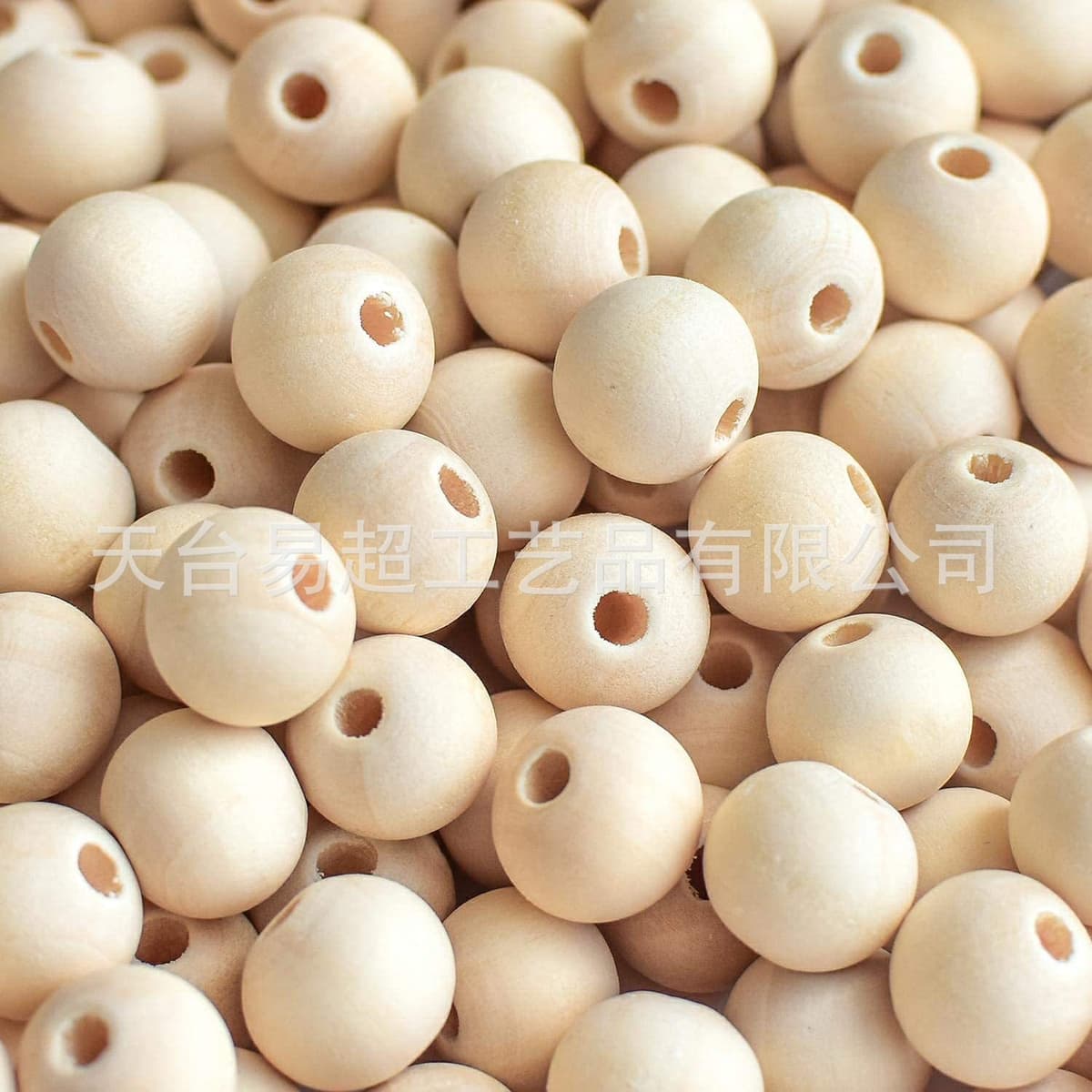 Natural wood he shu beads (through hole)
