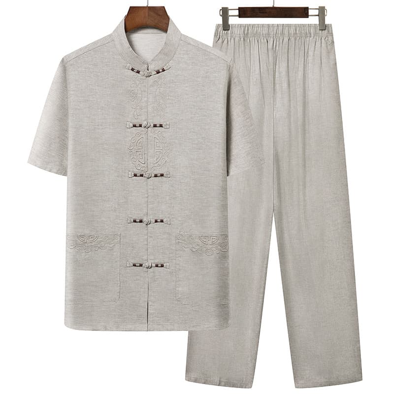 Light gray suit