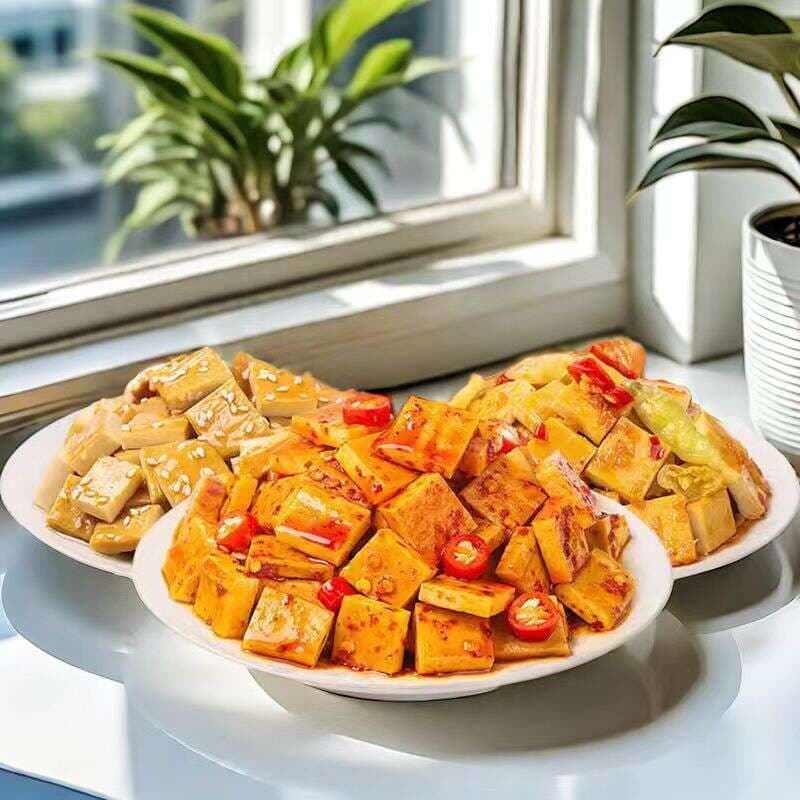 Bulk Haoba Shishi Nuxi Dried Tofu 500g Sichuan Nuxi Specialty Casual Spicy Five-Spice Soy Products Snacks 3