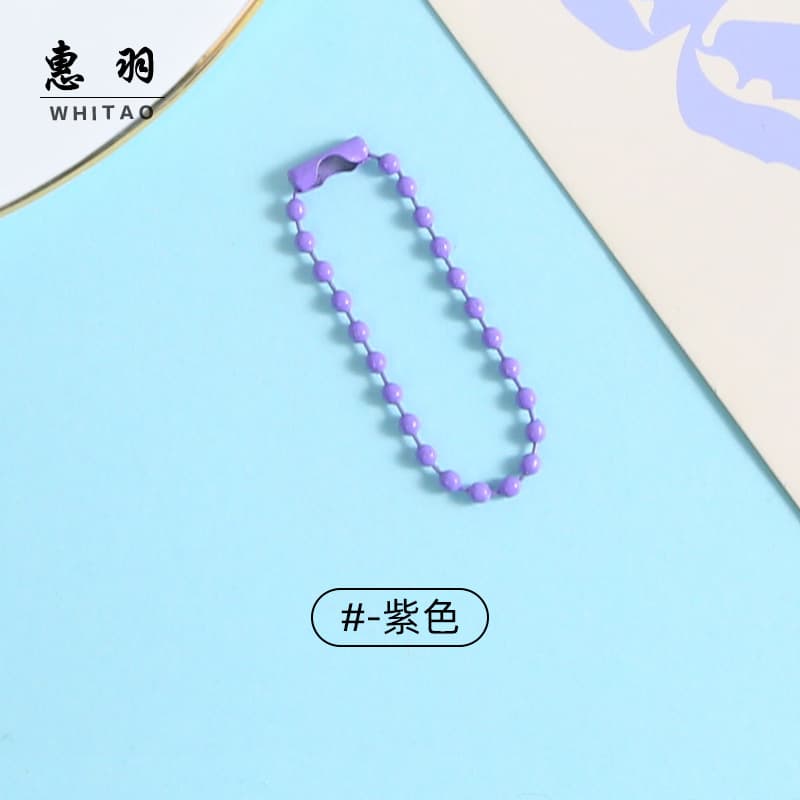 [purple] painted bead chain