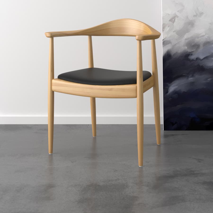 Solid Wood Presidential Chair