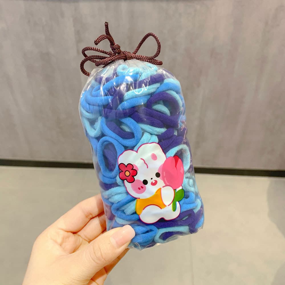 Blue 200 pieces [cartoon drawstring bag]