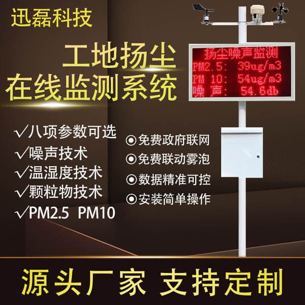 Dust Monitoring System Industrial Site Online Noise Dust Environmental Noise pm2.5 Dust Detector