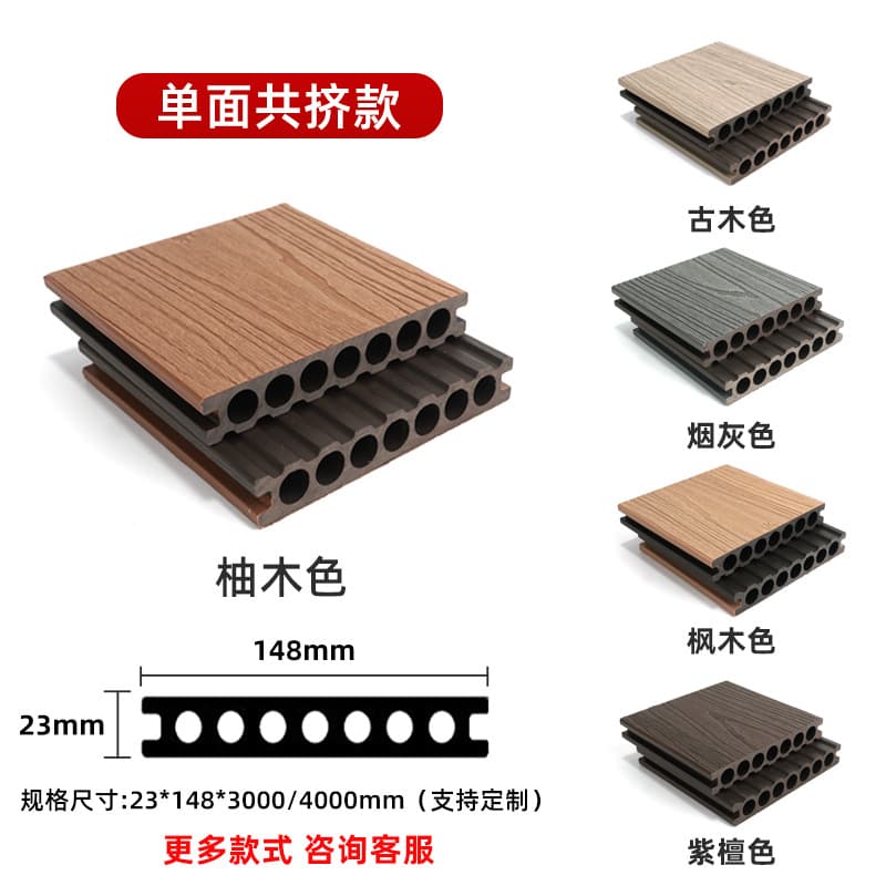 Second generation [round hole single-sided co-extrusion] 23×148mm