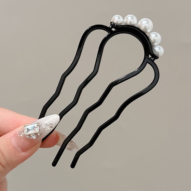 4#Black small five beads