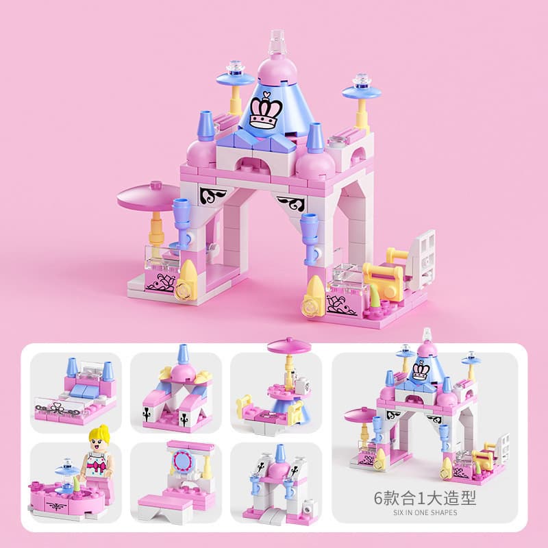6 in 1 Castle 131PCs