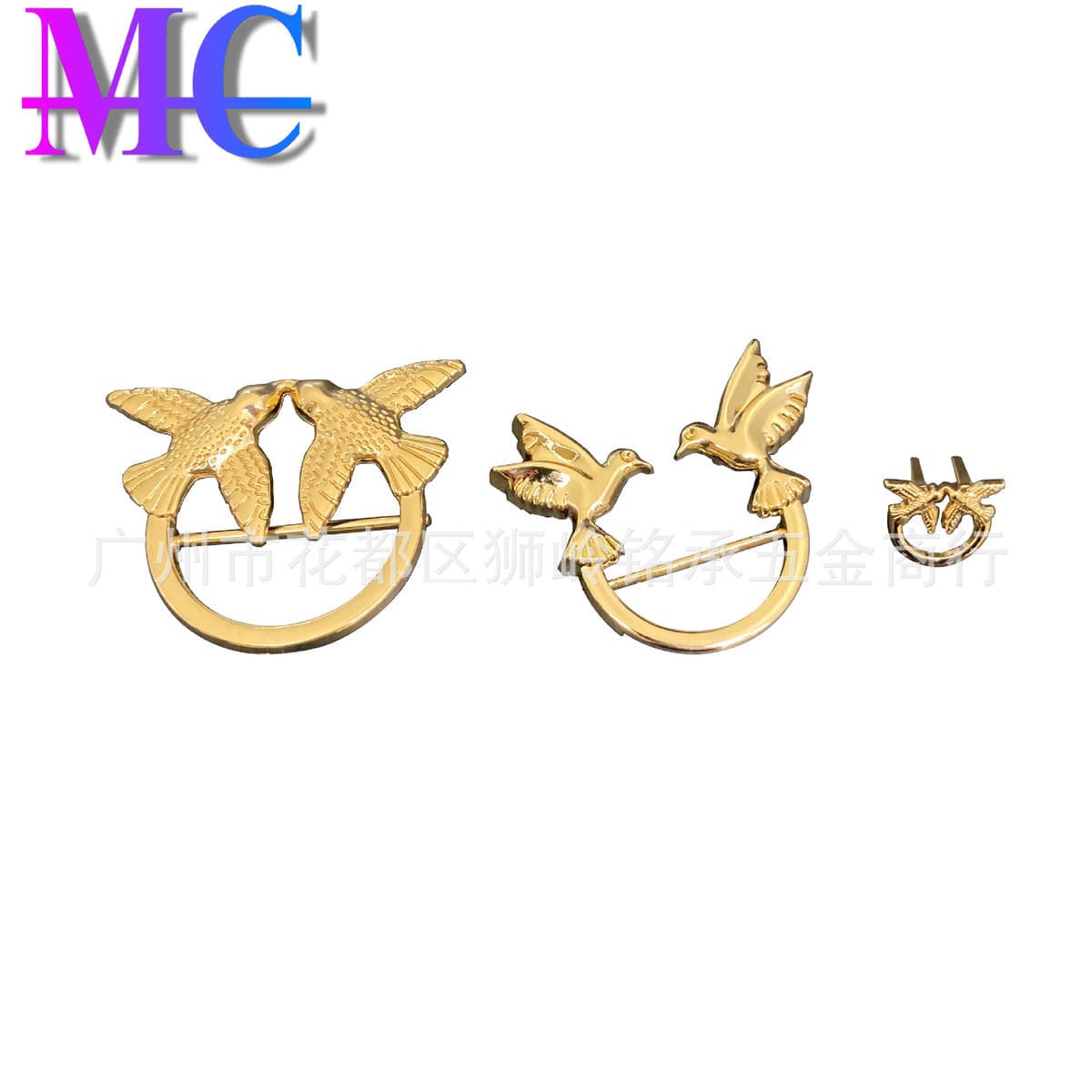 Factory direct supply exquisite luggage hardware decorative buckle swallow buckle diy handmade bag decorative accessories 1