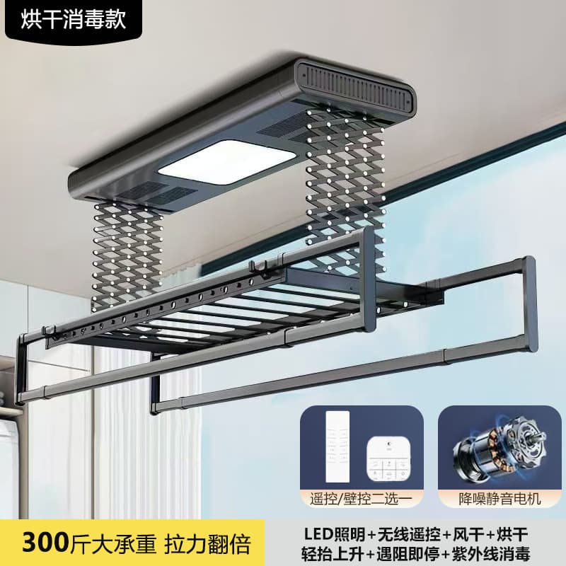 Smart 4 black, remote control + lighting + air drying + heat drying + auto stop on obstacle detection