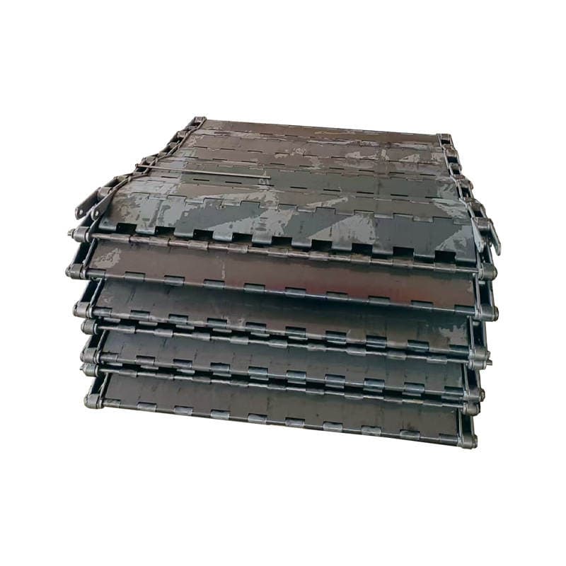Carbon Steel Heavy-Duty Chain Plate Conveyor Belt Industrial Transport Sand and Gravel Scrap Iron Conveyor Plate Chain Line Crusher Galvanized Iron Chain Plate 5