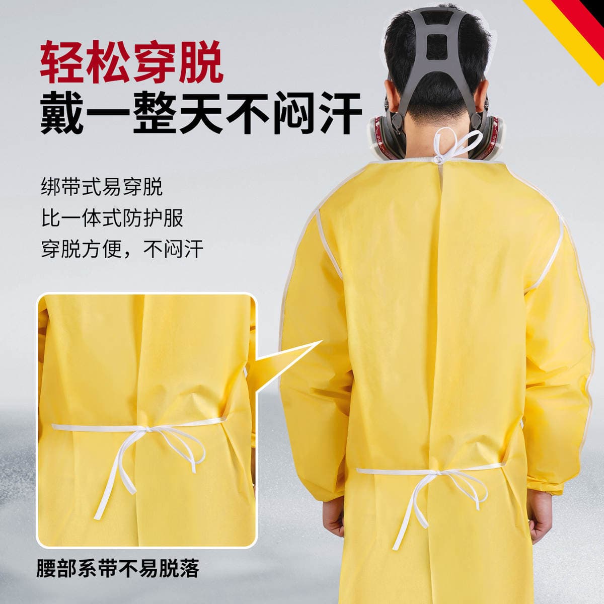 Chemical Protective Clothing Apron, Chemical Protective Clothing, Acid and Alkali Resistant Chemical Experiment, Hazardous Chemicals, Full Body Protection, Chemical Reverse Dressing 2