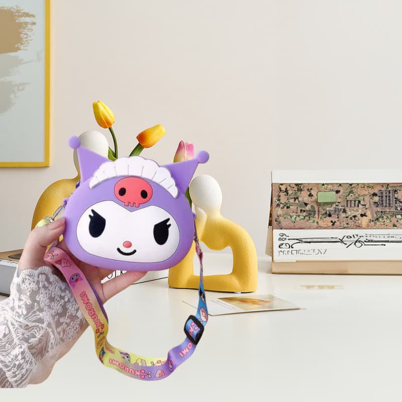 Crown kuromi coin purse purple