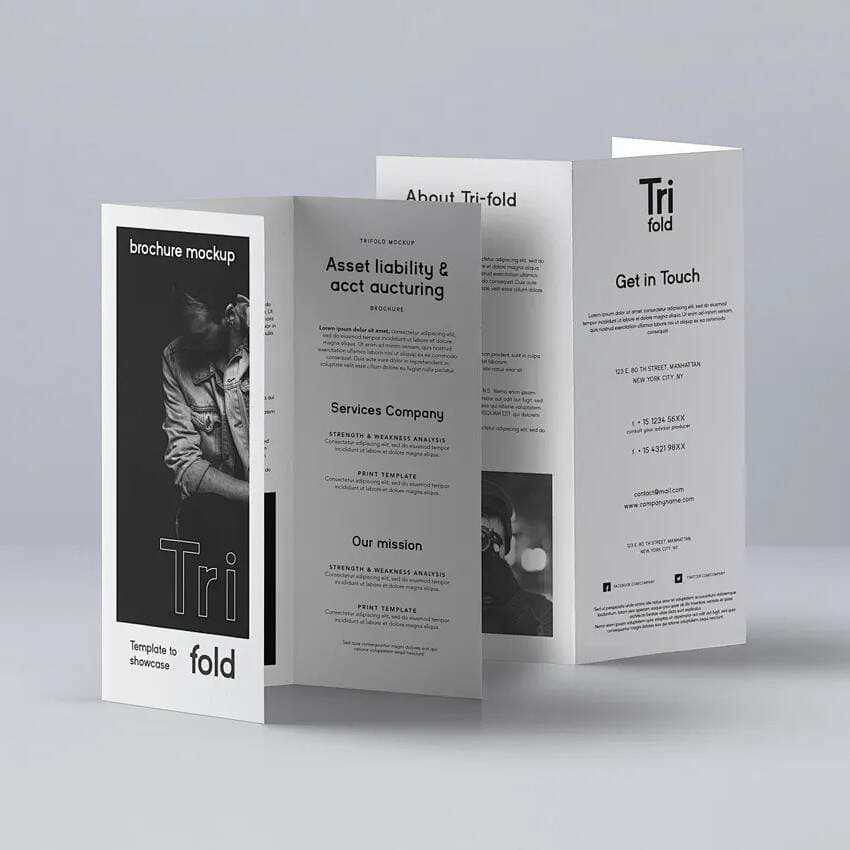 Black and White and Color Brochure Printing, A4/A5 Single Sheet Folded in Half, 70% off Pages, Accordion Fold, Saddle Stitch, Corporate Catalog 4