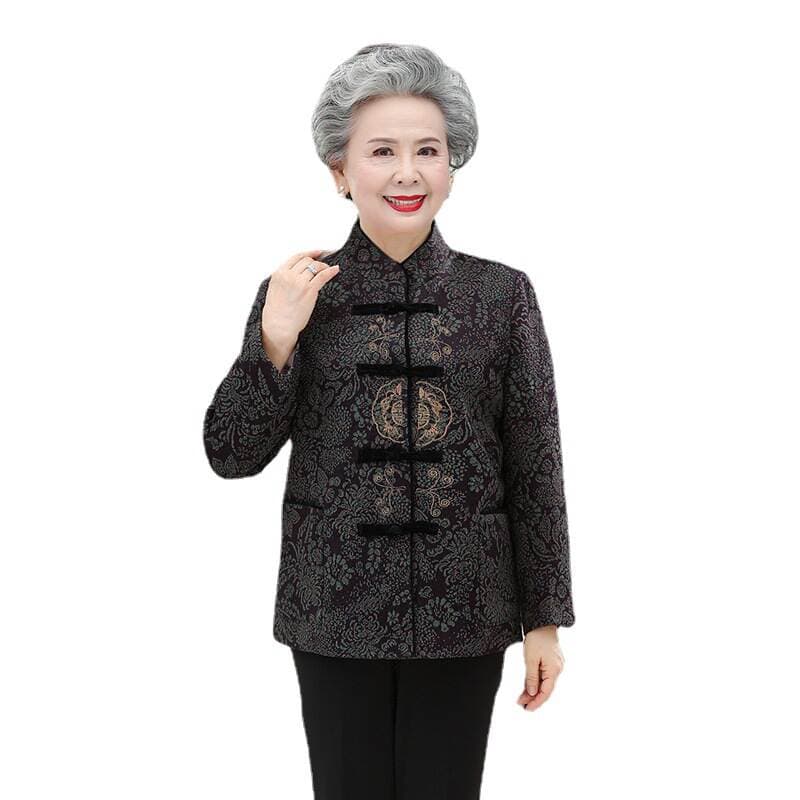 Elderly People's Spring & Fall Outwears, Grandma's Spring Tops, Mother's Clothes, Spring Tang Suits, Old Ladies' Clothes, New Styles 5