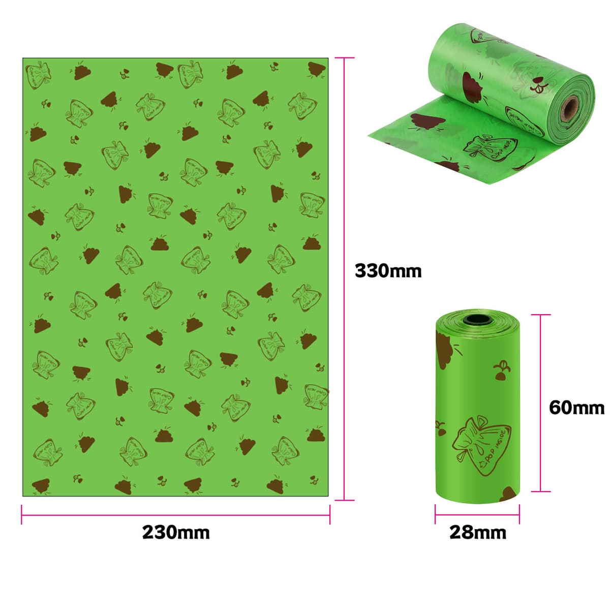 Environmentally friendly green luminous stool thickness 1.2 silk ocean fragrance 15 pieces/roll