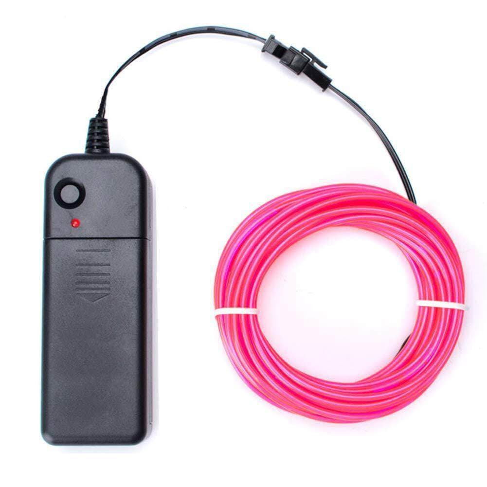 Cross-Border Popular El Luminous Line El Cold Light Mask 1.2m 3.4m 5m Cold Light Atmosphere Light 3V 3