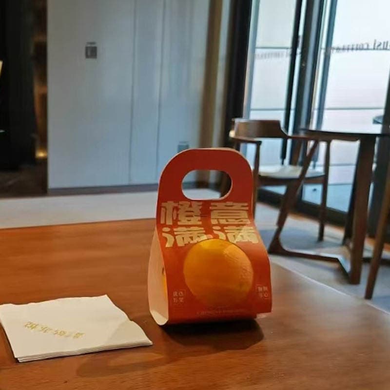 Everything you want becomes orange apple fruit packaging box orange peach single and double packaging annual meeting gift box kraft paper box 3