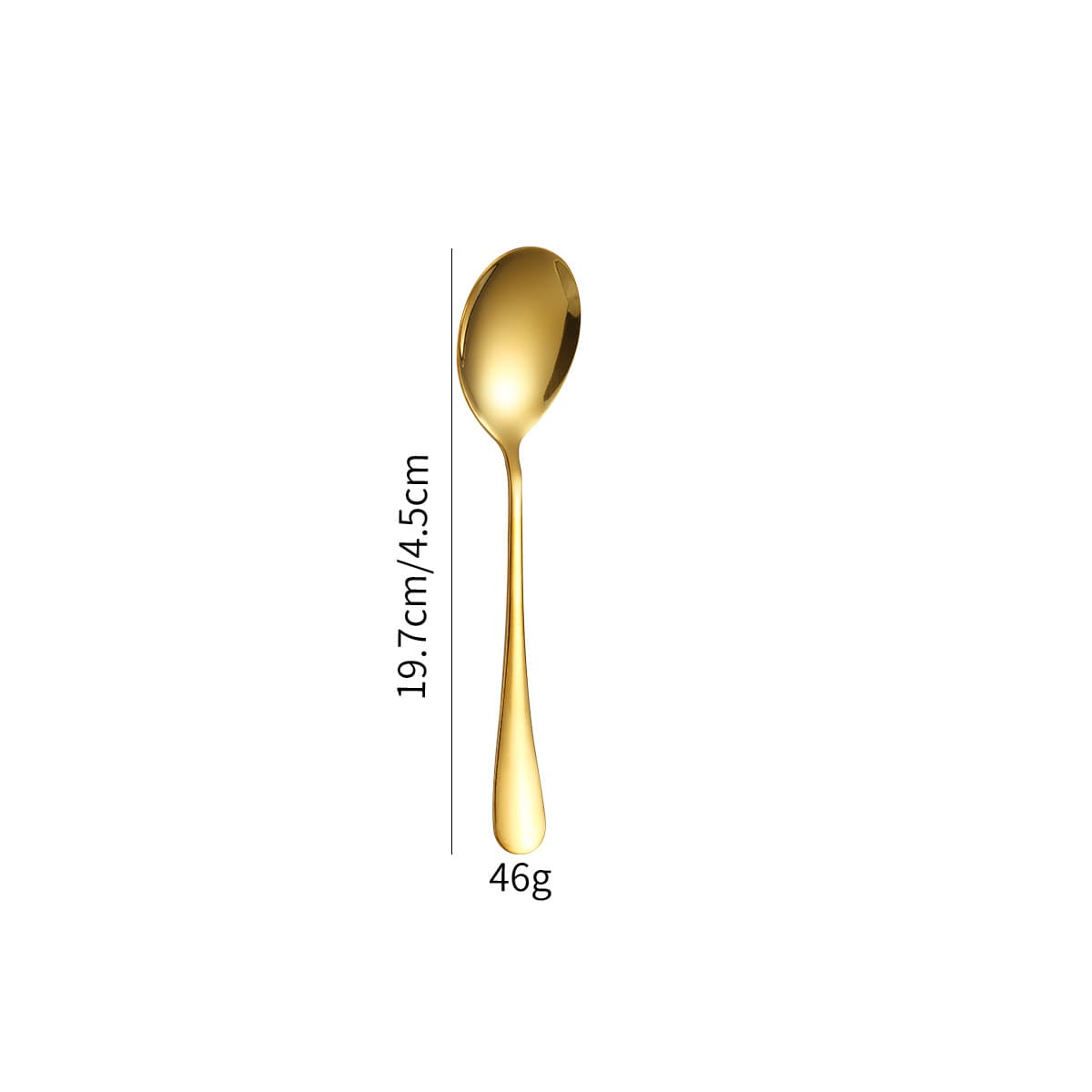 Golden salad fork
