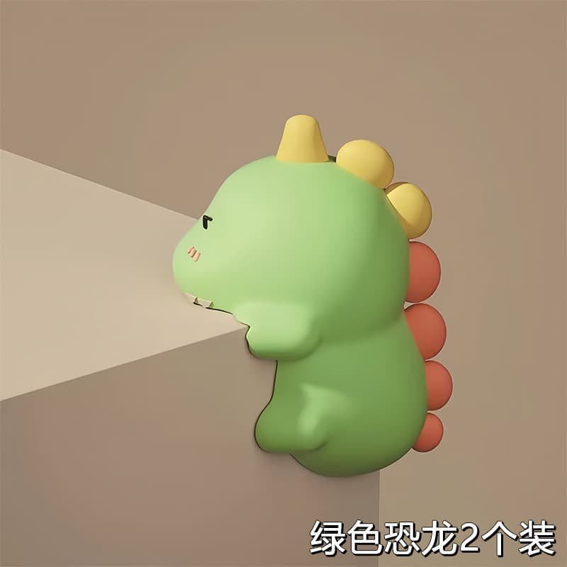 Green dinosaur [pack of 2] free traceless stickers