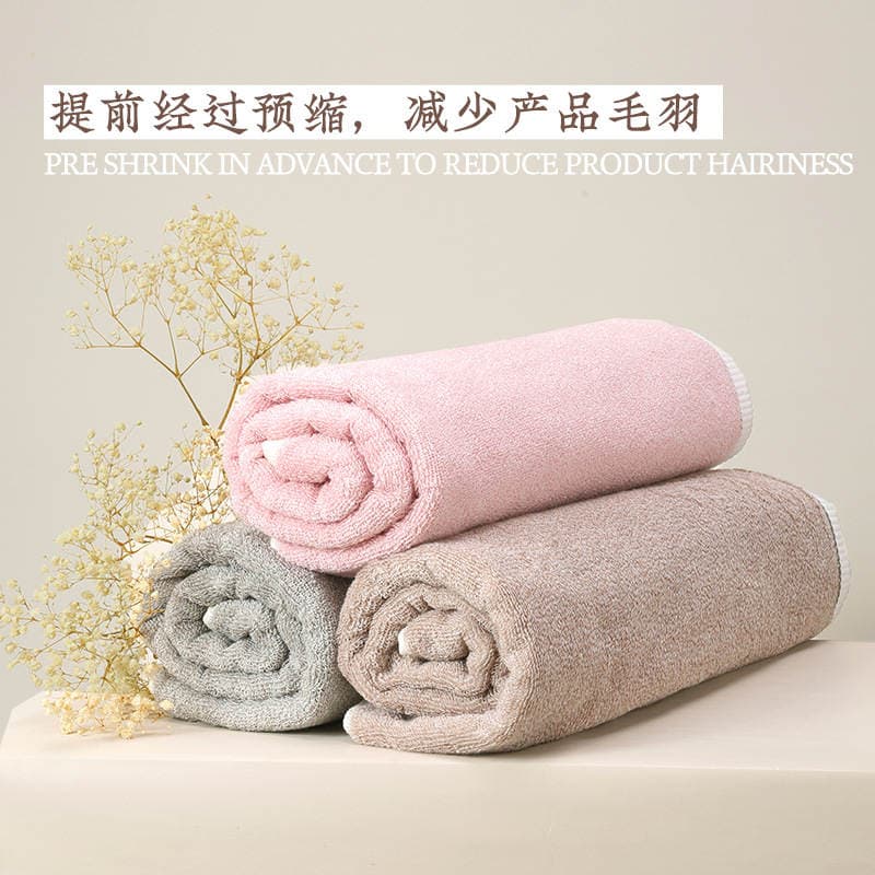 Yuanmeng təmiz pambıq dəsmal, uzun lifli pambıq, hamam, üz və kvadrat dəsmal, ev və tələbələr üçün. 3