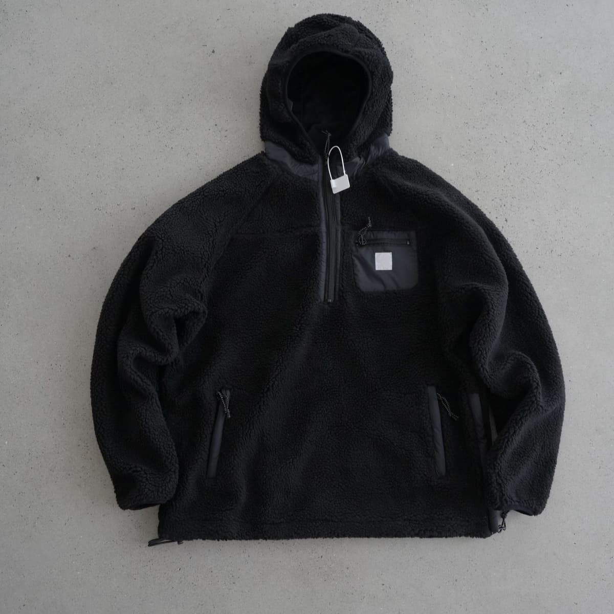 Hooded sherpa black